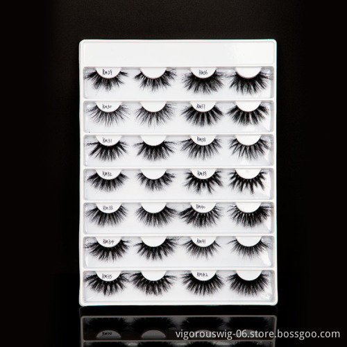 OEM & ODM Private Label Material Hand-made 25 mm 3D Mink Eye Lashes Available Free Sample 100% Natural Eyelashes